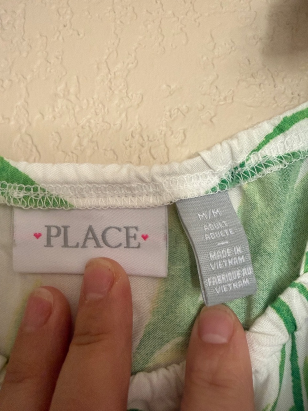 4 for $20 The Children's Place White Maxi Dress with Green Leaf Print - Picture 2 of 2